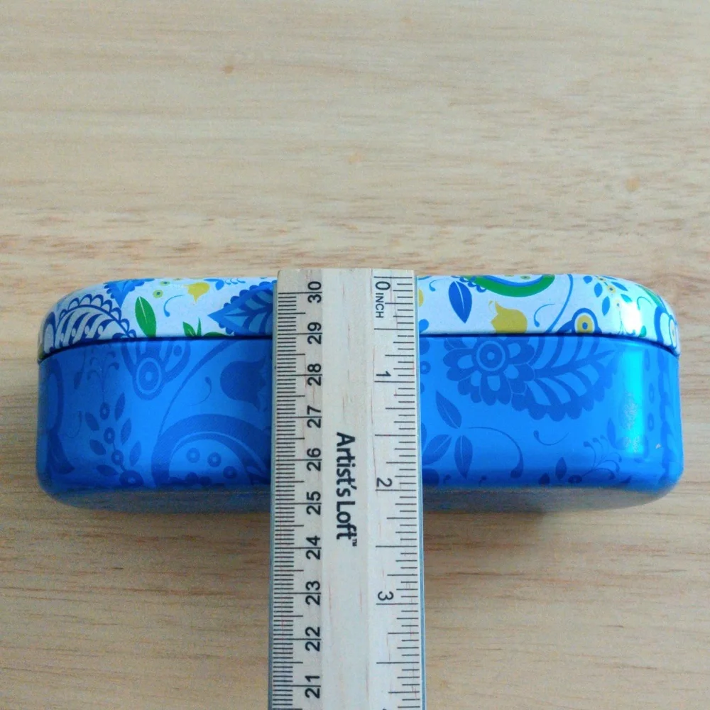 Brighton Hard Shell Blue and Green Floral Sunglasses Case